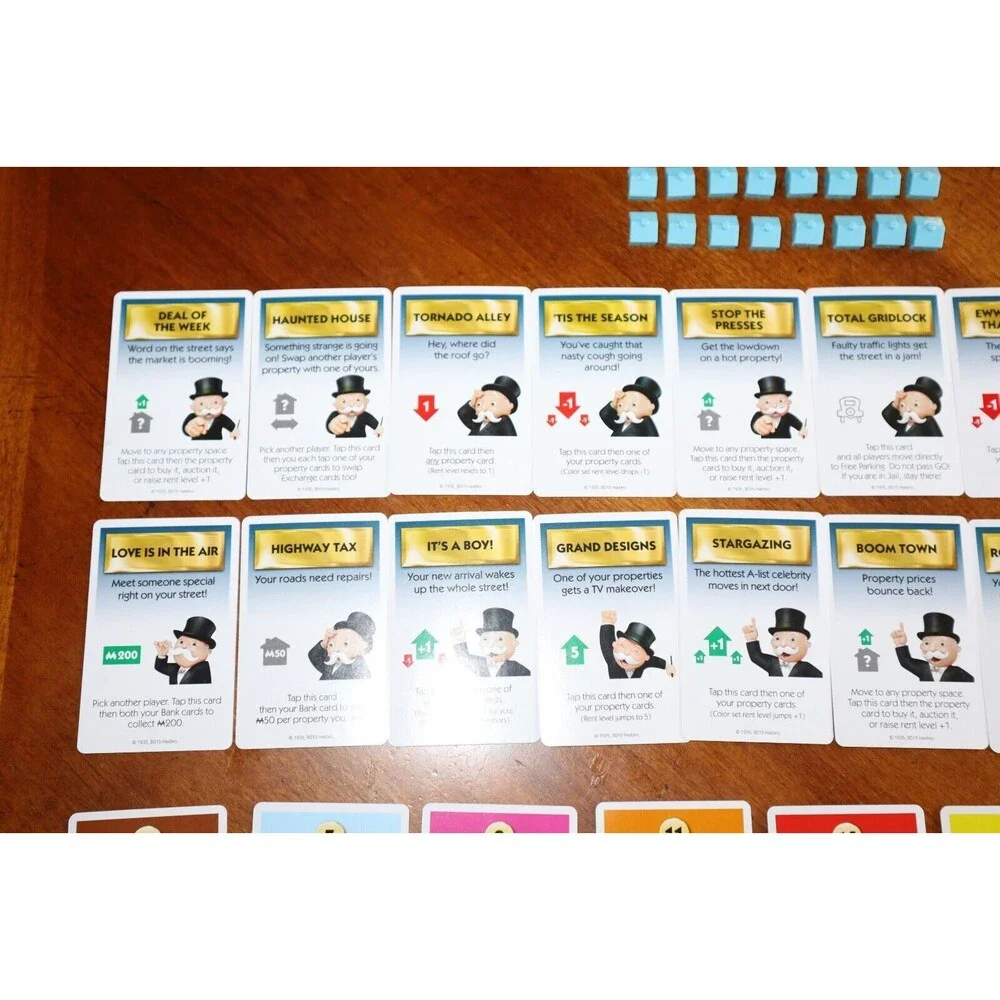 2015 Monopoly Ultimate Banking Replacement Electronic Unit Credit Cards Tokens